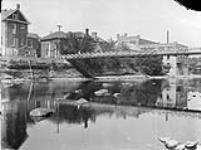The foot bridge and church 1911.