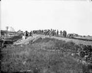 Dagos laying new steel rails - (No.) 86 (C.P.R. (Canadian Pacific Railway)) 1868-1923