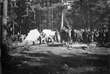 Exhibition of tree felling in Rockcliffe Woods September 23, 1901.