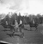 [Group horseback riding.] [between 1900-1925].