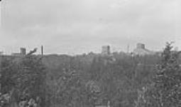 Hollinger shafts - view from new McIntyre Mine, Porcupine area, Ont Oct. 1918