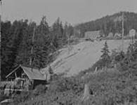 B.C. Silver Mine, looking East from premier, B.C July 1928