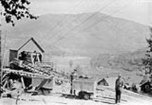 Tramway lower terminal, Granite Poorman Mine, Old Mill, near Nelson, B.C July 8, 1929