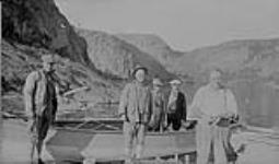 Recreation - getting ready for a run up the lake after supper, Great Lake, N.W.T Aug. 1931