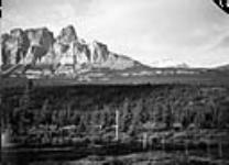 Castle Mountain near Lake Louise, Alta. along C.P.R. (Canadian Pacific Railway) Oct. 1937