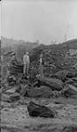 Abasand Oils Ltd., Bit. sand immediately after blasting, McMurray, Alta 1942
