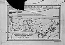 Sketch map showing location of Peat Bogs 1908-1921, Canada