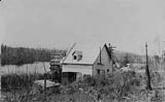 Flume penstock and power house on Montreal River, Gowganda Power Co. Ltd., Gowganda, Ont 1922