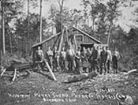 Peter Co. Harris Camp, Blacksmith shop (lumbering) Oct. 1910