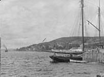 View of Gaspé from railway dock 1916
