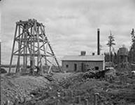 Monarch Mines showing shaft and power house, P.Q 1936