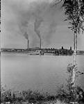 Noranda Mine and Smelter, looking across the Lake, Noranda, P.Q 1936