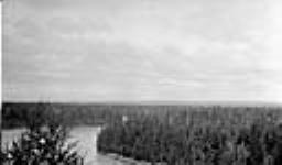 Looking N.E. into Athabasca River and Valley, about 5 miles west of Whitecourt, Alta 1919