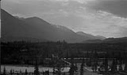Looking up Miette River Valley, Whistler range, Jasper, Alta 1921