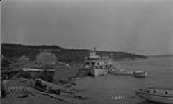 Below Fort Smith rapids, N.W.T. This is the head of steamer navigation extending to Arctic ocean 1923