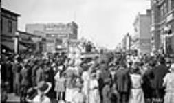 Parade on King St. North Battleford, Sask. 1923