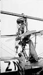 Groundcrew servicing engine of Canadian Vickers 'Vedette' II flying boat G-CYZN of the R.C.A.F. Saskatchewan, 1929