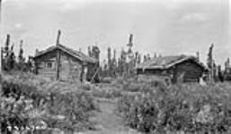 Trapper's shack, Big Hook Lake, Man July 21, 1930