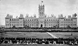Military Review in front of West Block of Parliament Hill 24 May, 1867
