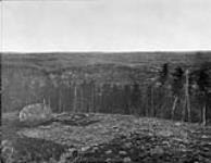 Canadian Pacific Railway Survey. From Beacon Hill, looking northwest Mississagi River. North of Lake Huron/Levés du Canadien Pacifique. De Beacon Hill, en direction nord-ouest. Rivière Mississagi, au nord du lac Huron Sept. 1876