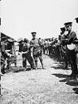 Troops lining up for food, Salisbury Plain, [England], 1914 1914-1919