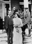 Lord Beaverbrook with officers and an unidentified woman 1917-1919.