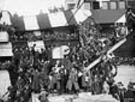 Canadian troops returning from Europe aboard H.M.T. OLYMPIC, Halifax, N.S., ca. 1919 ca. 1919