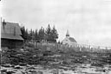 Roman Catholic Church and Cemetery, Cumberland House, Sask 1915