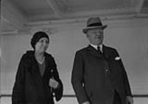 Mr. & Mrs. George Howard Ferguson taken aboard the Empress of Australia, on the occasion of the departure of Hon. R.B. Bennett to attend Imperial Conference 1930