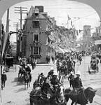 (Quebec Terecentenary) Montreal Artillery in the military parade 1908 July
