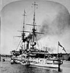 H.M.S. "Albemarle" flagship of Rear-Admiral, Sir John Jellicoe, Quebec Tercentenary, July 1908 July 1908