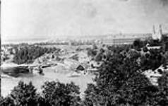 Nepean Point, Printing Bureau and Ottawa Wharf, Ottawa, Ont. before Alexandra Bridge was built 1900