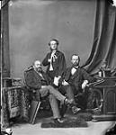 L. to R.: Hon. George Luther Hartheway, (Premier of New Brunswick), Hon. William Wedderburn, and Hon. B.R. Stevenson, (Surveyor-General of New Brunswick) Oct. 1871
