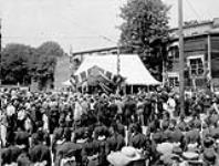 [Corner stone laying ceremony marking the first day of July 1927, the Diamond Jubilee of Confederation] July 1927