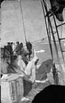 Off the north Alaskan coast. On board Klengenberg's Schooner. "Old Maid No. 2." Late 1920's