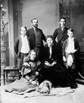 Lord and Lady Aberdeen and family. L. to R. - standing: Dudley Gordon, Lord Aberdeen, Haddo Gordon and Archie Gordon - seated: Marjorie Gordon and Lady Aberdeen Jan. 1897