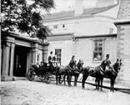 Lord and Lady Aberdeen in a carriage at Rideau Hall, Ottawa, Ontario. June, 1898 June 1898