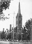 Unidentified church, Peterborough. [St. Paul's Presbyterian Church at the corner of Water Street and Murray Street]. c.a. 1889