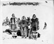 Three Inuit, probably connected to the "Teddy Bear" expedition ca. 1909 - 1914