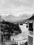 View from Observatory C.P.R. (Canadian Pacific Railway) Hotel Banff ca. 1900-1925