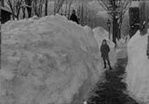 After snowstorm, Ontario Avenue ca. 1900-1925