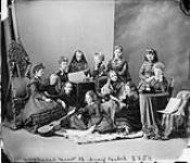 An ideal Canadian Role Model for Aboriginal Students. St. Mary's Academy group Mar. 1870