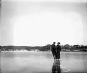 Lord and Lady Minto skating on the Ottawa River, Dec. 1901 1901
