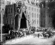 Princes of Wales' visit to Canada - laying the cornerstone of the Peace Tower on 1 Sept. 1919 1 Sept. 1919