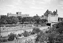 View showing Chateau Laurier and Customs House [1920's]