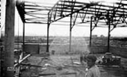 (Relief Projects - No. 5). [Construction of a hangar] Oct. 1935