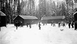 (Relief Projects - No. 51). [Relief personnel having a snowball fight] Nov. 1933