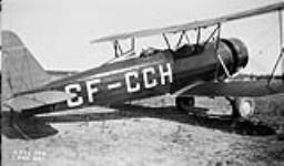 (Relief Projects - No. 92). Sqd. Ldr. Tudhope after landing [a Stearman 4C Junior Speedmail] Aug. 1935
