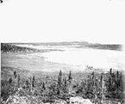Ptarmigan Rapid, Dubawnt River, Esker in distance July 1893