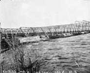 Wright's bridge, Gatineau River, Que, (High water) 1908